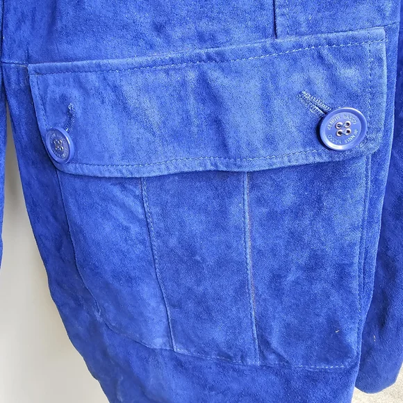 Dennis Basso Navy Blue Teddy Jacket - Picture 6 of 12